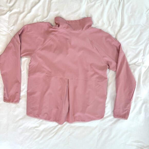 Columbia Pink High-Neck Swing Windbreaker Coat XL - Picture 3 of 11
